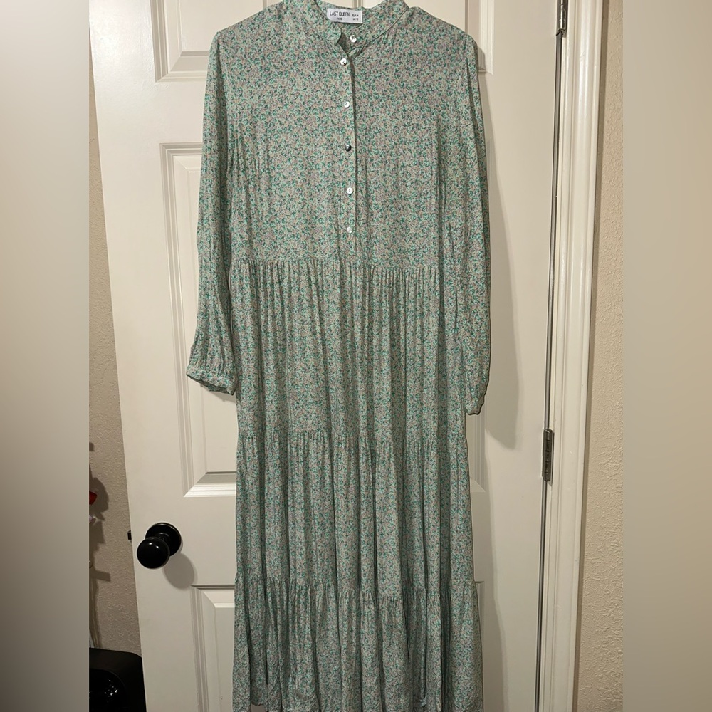 Long sleeve spring Maxi dress